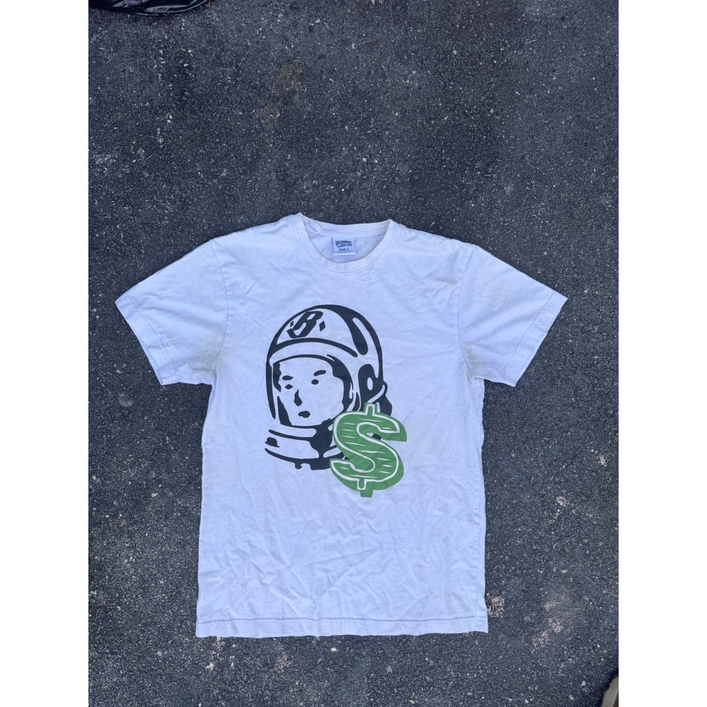 Billionaire Boys Club BBC Astronaut Dollar Sign Graphic T-Shirt White Large